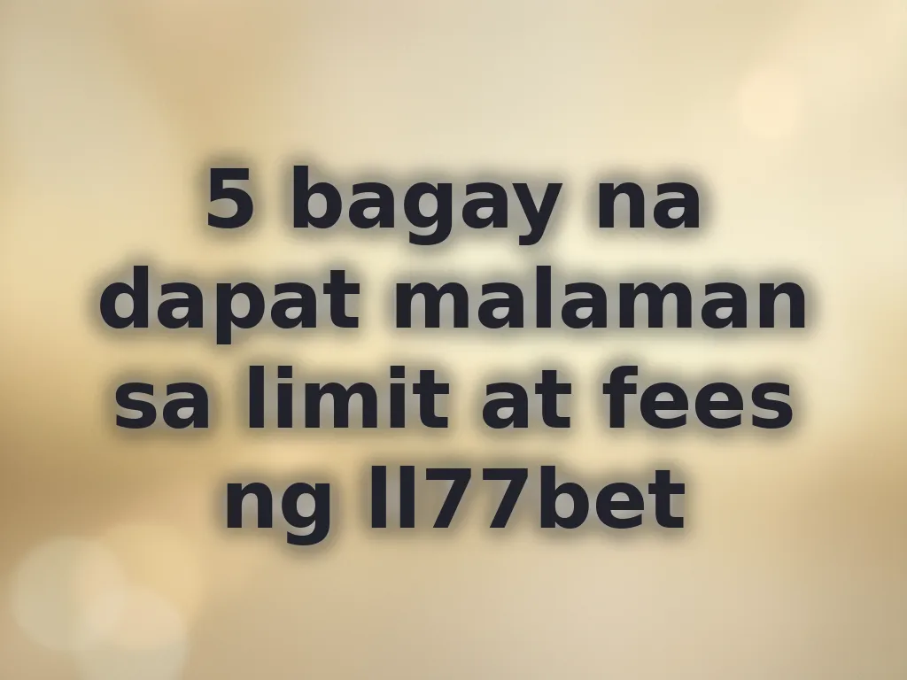 Betting limits at fees